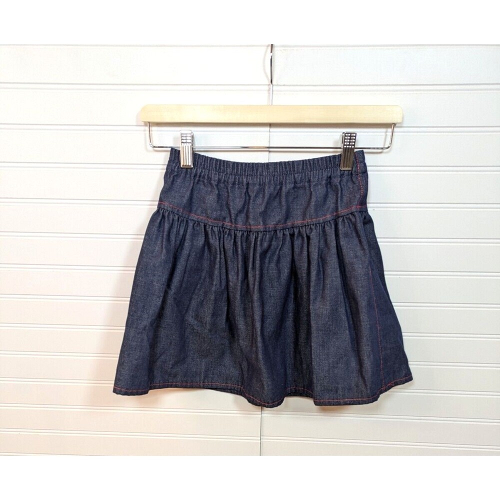 Girls Western Wear Outfit Size 10 Denim Skirt Vest Shirt Floral Costume Handmade - Picture 5 of 16